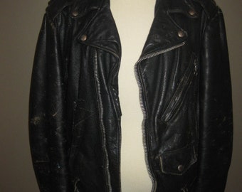 Vintage 1950s Motorcycle Biker Jacket Harley Davidson Excelled