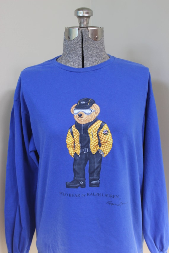 long sleeve polo bear shirt