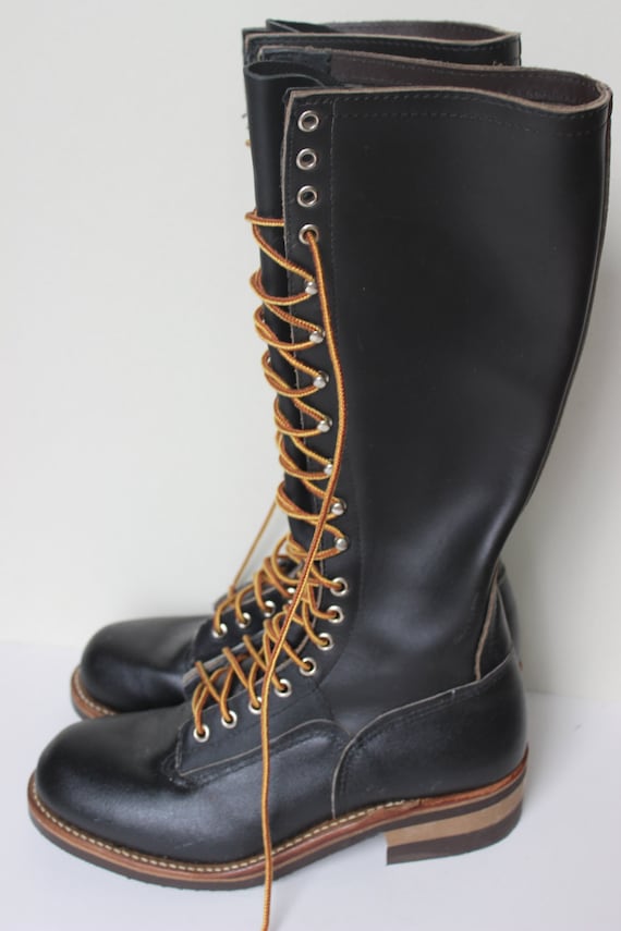 lace up lineman boots