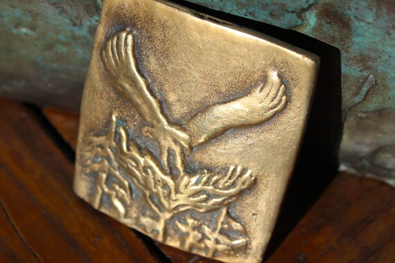 Anacortes Brass Works Vintage Eagle Brass Belt Bu… - image 2