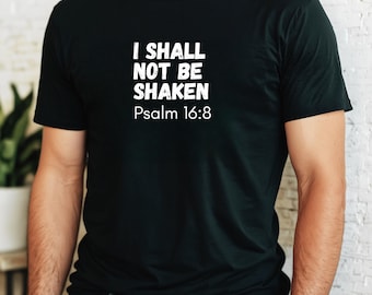 Christian Tshirt Bible Verse Short Sleeve Tee Christian Gift Scripture Verse Shirt Faith Gift for Women Christian Gift for Men Basic Tee