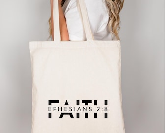 Christian Tote Bag Christian Gift Scripture Verse Tote Bag Christian Gift for Women Bible Study Gift Christian Event Gifts
