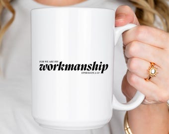 Christian Coffee Mug, Christian Gift, Coffee Cup, Motivational Drinkware, Spiritual Home Decor, Scripture Inspired Gift, Bible Verse Mug
