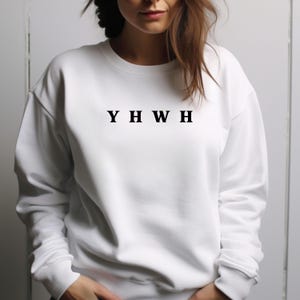 Christian Sweatshirt Gift for Christian Women Gift for Christian Men Scripture Inspired Apparel Basic Crewneck Church Event Sweatshirt