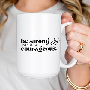 Christian Coffee Mug, Scripture Inspired Gift, Bible Verse Mug, Motivational Coffee Cup, Christian Gift, Encouragement Mug