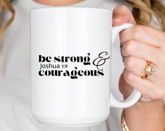 Christian Coffee Mug, Scripture Inspired Gift, Bible Verse Mug, Motivational Coffee Cup, Christian Gift, Encouragement Mug