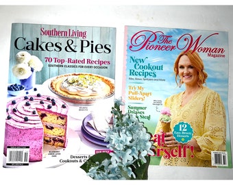 NEW Pioneer Woman LOT Southern Living Cakes & Pies Magazine Summer 2023 Recipes Desserts Parties Recipes Cookouts Entertaining Ree Drummond