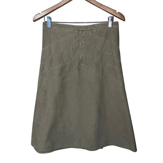 Khaki flare skirt hotsell