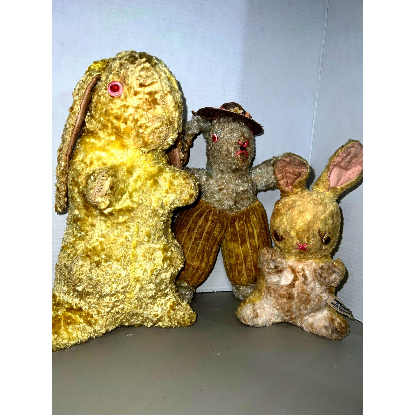 GUND社 ハッピーイースターラビット　1950年製 1950s Gund Bunny - Etsy
