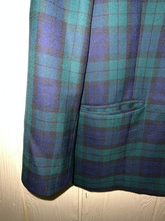 Pendleton Vintage Blazer Size 14 Tartan Plaid Woo… - image 4