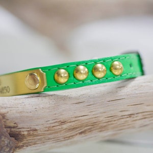 Small Dog Collar Personalized, Cat Collar, Chihuahua Collar, Yorkie Collar, Ferret Collar, Personalized Leather Collar, Small Studded Collar