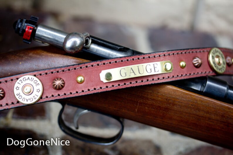 12 Gauge Shot Gun Dog Collar// Hunting Dog Collar//shotgun Etsy