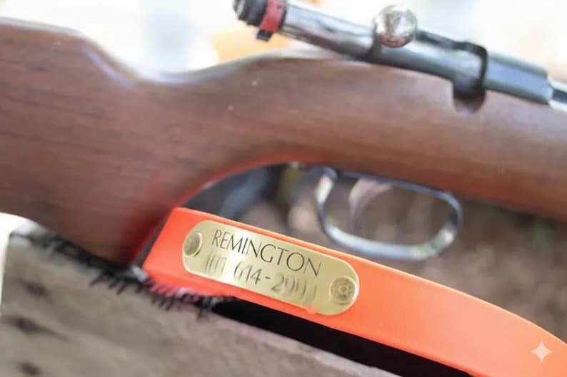 Blaze Orange Wasserdichtes Jagd-Hundehalsband - Personalisiertes Namensschild mit Gravur - Gut sichtbare Biothane - Handgefertigt in den USA - Geruchssicher Bild 7