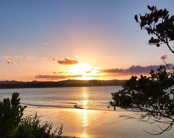 Sun Setting Byron Bay, NSW - Sunset Photography - Nature Photography - Fine Art - Digital Print - Digital Download - Wall Art - Home Decor