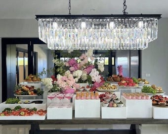 Buffet Risers, 6pcs Acrylic Display Boxes Cube Riser, Food Display - View #5