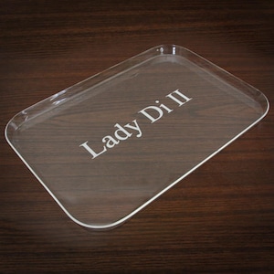 Acrylic Tray - Personalized Serving Tray - Engraved Tray - Acylic Monogram Tray - Custom Acrylic Tray - Appetizer Tray