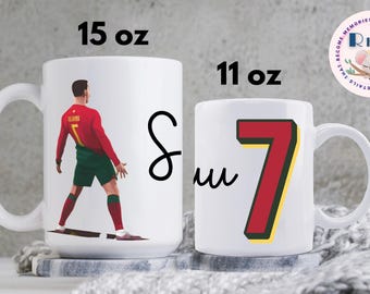 CR7 Coffee Mug: Cristiano Ronaldo Fan Gift (11oz, 15oz)