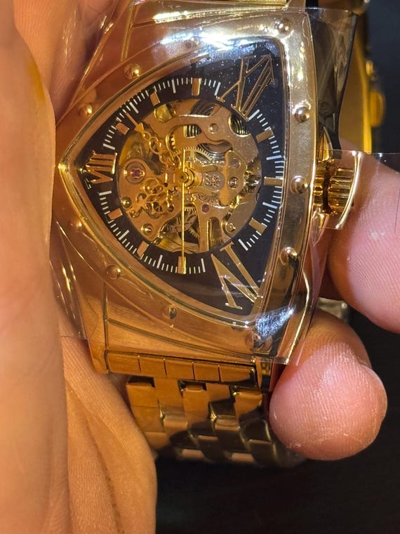 skeleton mechanical watch, Men  , New - image 3