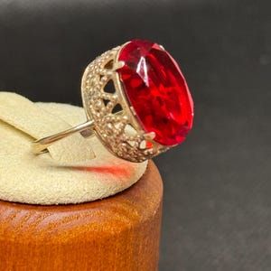 Vintage USSR Silver Ring 875, Size 6