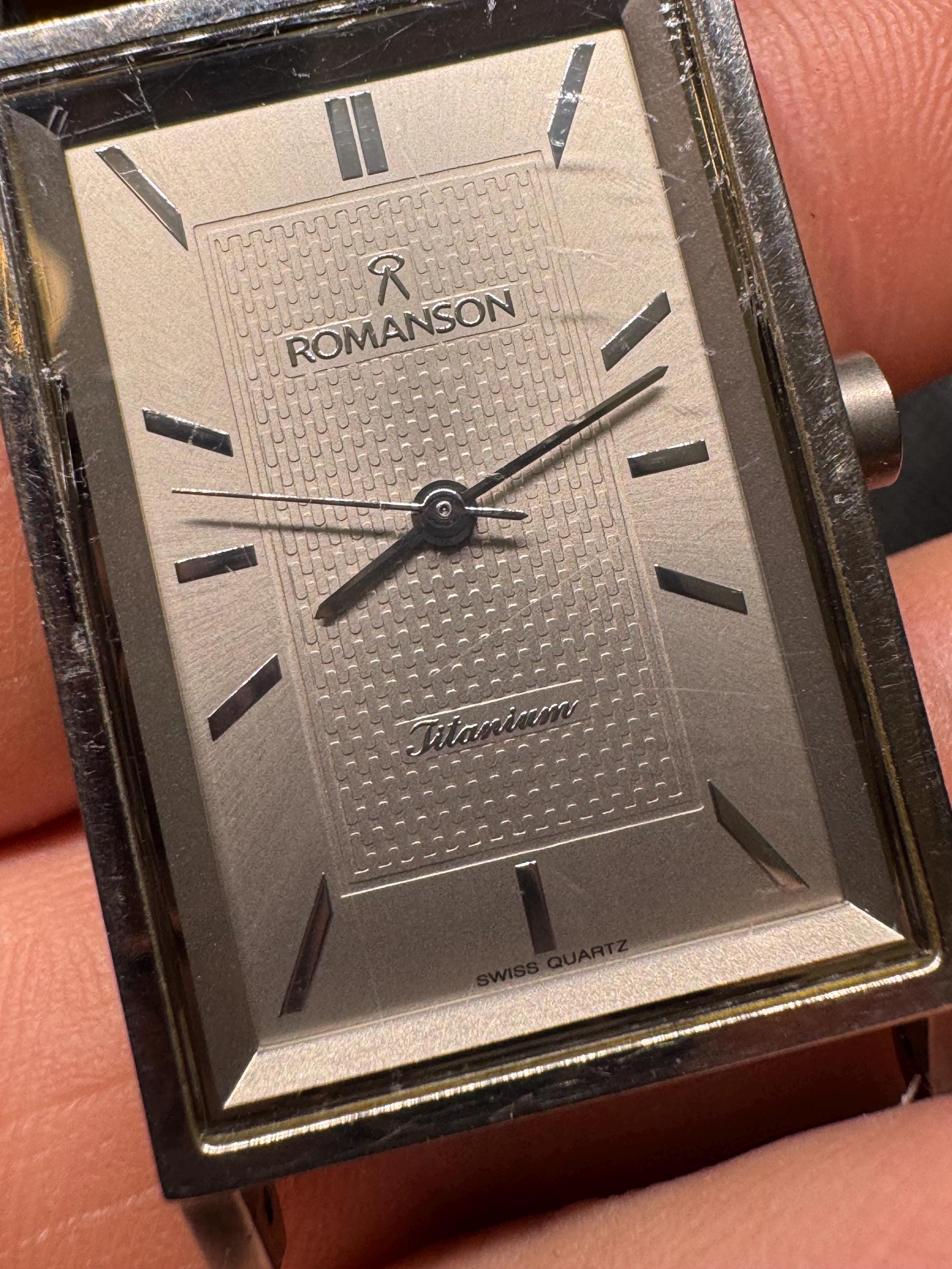 Vintage Swiss Watch Romanson Titanium, Quartz - Etsy display picture 1