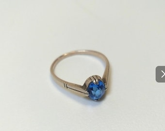 Vintage USSR Silver Ring 875, Size 7.5