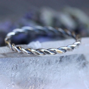 Silver Twist Ring Silver Twisted Ring Silver Stacking Rings Silver ...