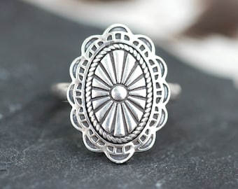Concho Ring Crewneck