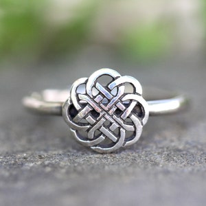 Celtic Knot Ring Sterling Silver Celtic Ring Silver Stacking Rings Stacking Ring Irish Ring Celtic Jewelry