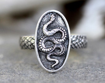 Bague serpent en argent sterling Bague serpent Bague serpent Bague sorcière Bijoux sorcière