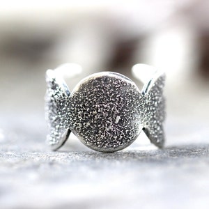 Sterling Silver Moon Phase Ring Celestial Ring Witch Ring Witch Jewelry Adjustable Ring Moonphase Ring Phases of the Moon Jewelry Thumb Ring
