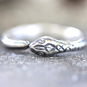 Snake Ring Sterling Silver Serpent Ring Sterling Silver Witch Ring Witch Jewelry Snake Jewelry Snake Ring Band Adjustable Ring