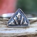Triangle Ring Silver Stacking Ring Silver Ring Silver Bohemian Ring ...