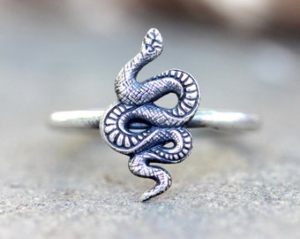 Snake Ring Sterling Silver Serpent Ring Witch Ring Witch Jewelry Silver Snake Ring Snake Jewelry