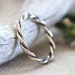 Sterling Silver Stacking Ring Twisted Ring Silver Ring Band Silver ...