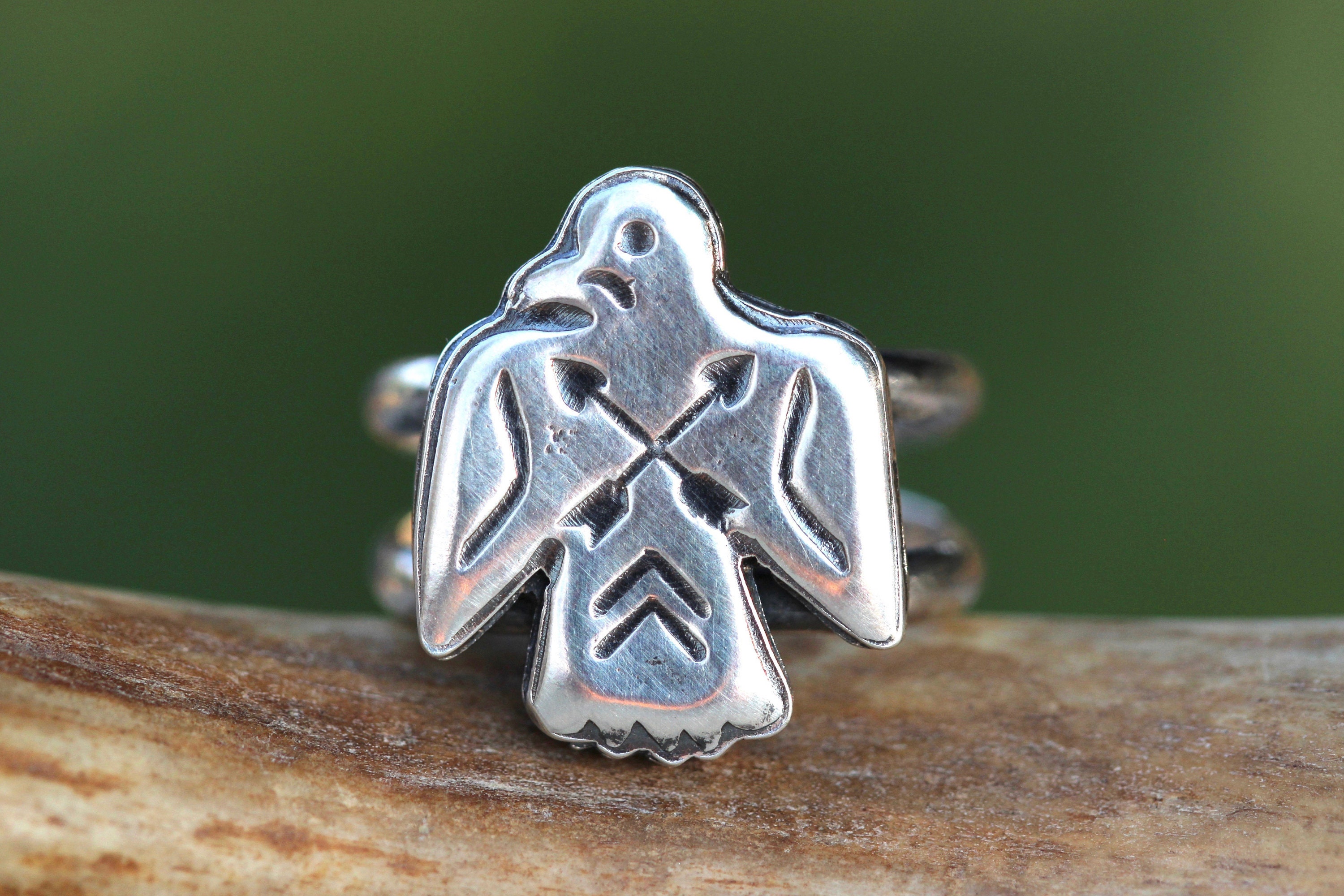 Sterling Silver Thunderbird Ring