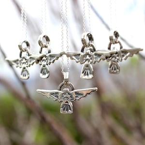 Vogel Halskette Silber Falke Halskette Sterling Silber Halskette Silber Thunderbird Halskette Natur-Schmuck Natur Halskette Silber Adler-Halskette Bild 5