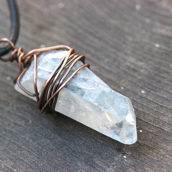 Crystal Necklace Raw Crystal Necklace Natural Crystal Necklace Quartz Crystal Necklace Crystals and Stones Quartz Necklace