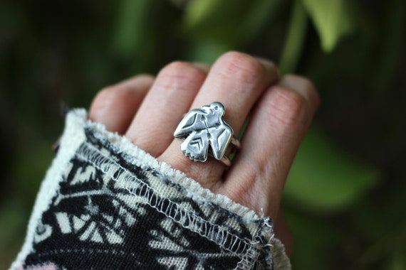 アクセサリー THE FLAT HEAD THUNDERBIRD RING SILVER925 F-JRTB01_aging001 | THE FLAT HEAD