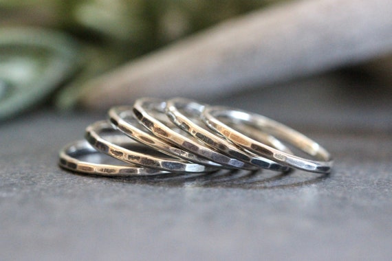Basic Stacking Set Of 3 Rings, Gold Fill, Rose Gold Fill or Sterling S –  Hannah Naomi Jewelry