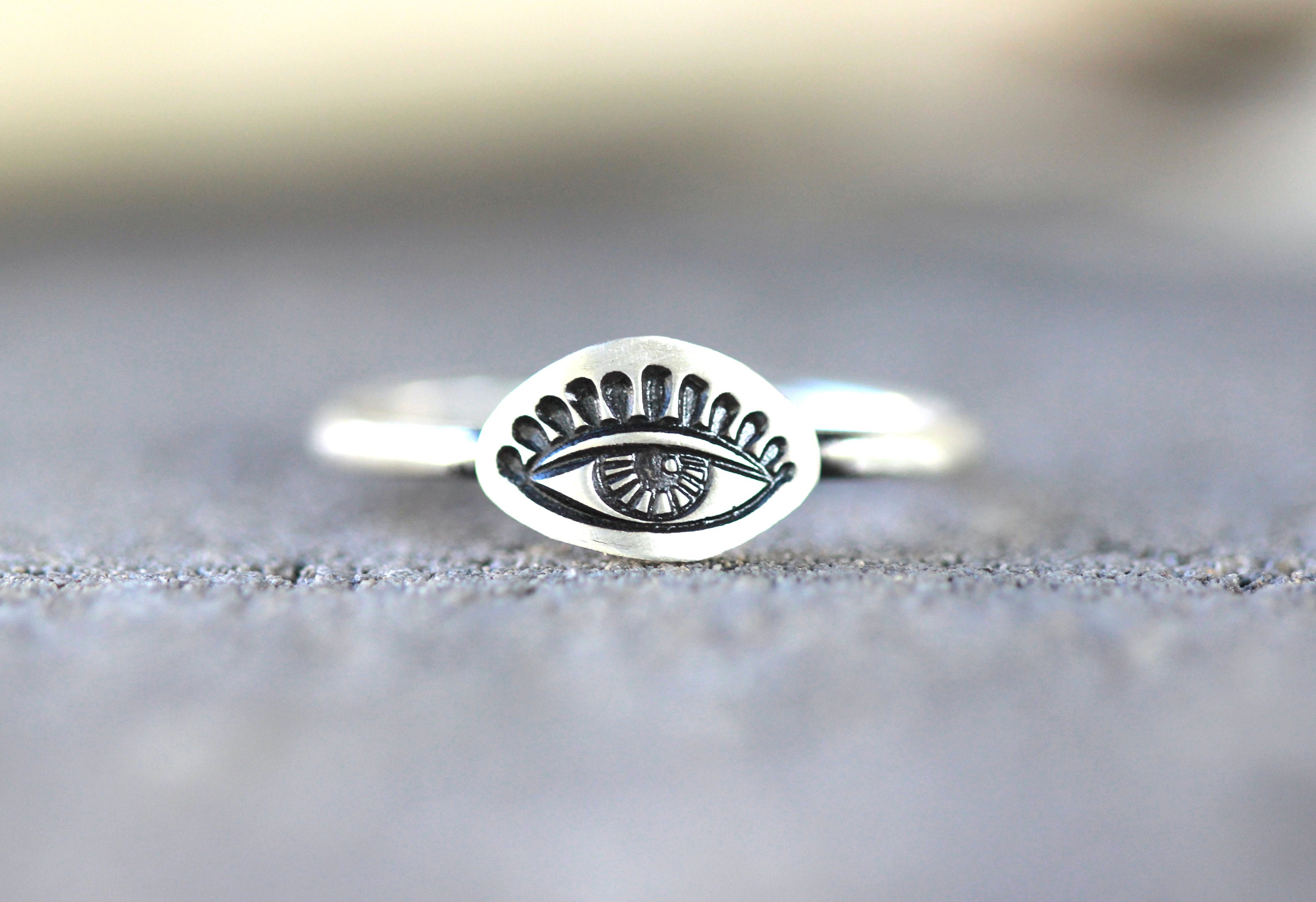Evil Eye Ring Silver All Seeing Eye Ring Sterling Silver Eye Ring Witch ...
