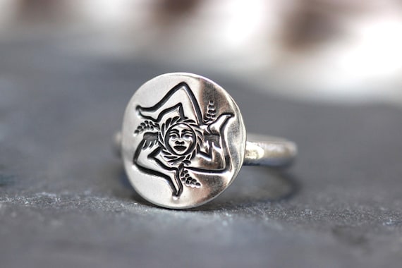 duoctria Tridacna Ring S シルバー　11号 Sterling Silver Trinacria Ring Sicilian Ring Sicily Ring Medusa