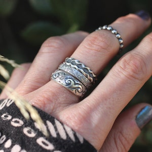 Stacking Ring Sterling Silver Stacking Ring Silver Ring Band Silver Stacking Ring Sterling Silver Stackable Rings One Ring image 4