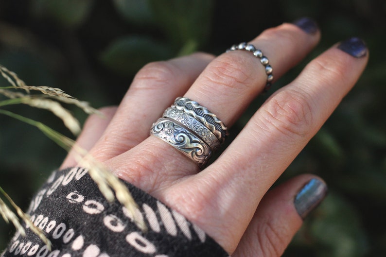 Stacking Ring Sterling Silver Stacking Ring Silver Ring Band Silver Stacking Ring Sterling Silver Stackable Rings One Ring image 4