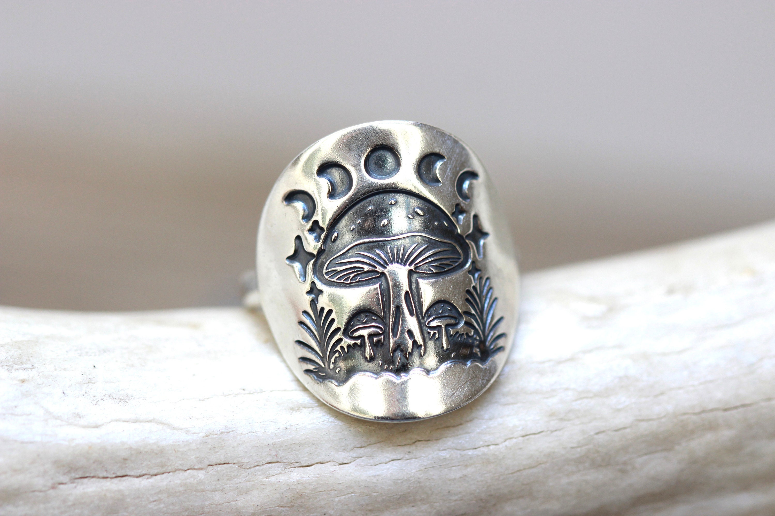 PROESS Yin e Yang, anello in argento sterling 925, Ying Yang Taichi, anelli con sole, luna, regalo per uomo e donna, 8, Argento sterling