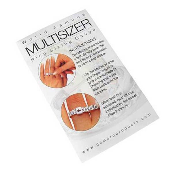 Ring Sizer Disposable Ring Sizer Multi-Sizer Adjustable Finger Gauge Reusable Ring Sizer Multisizer Ring Measurer