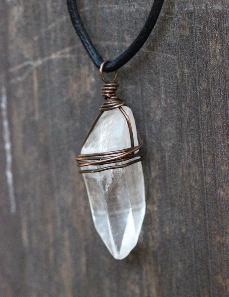 Healing Crystal Necklace Raw Crystal Necklace Natural Crystal Etsy