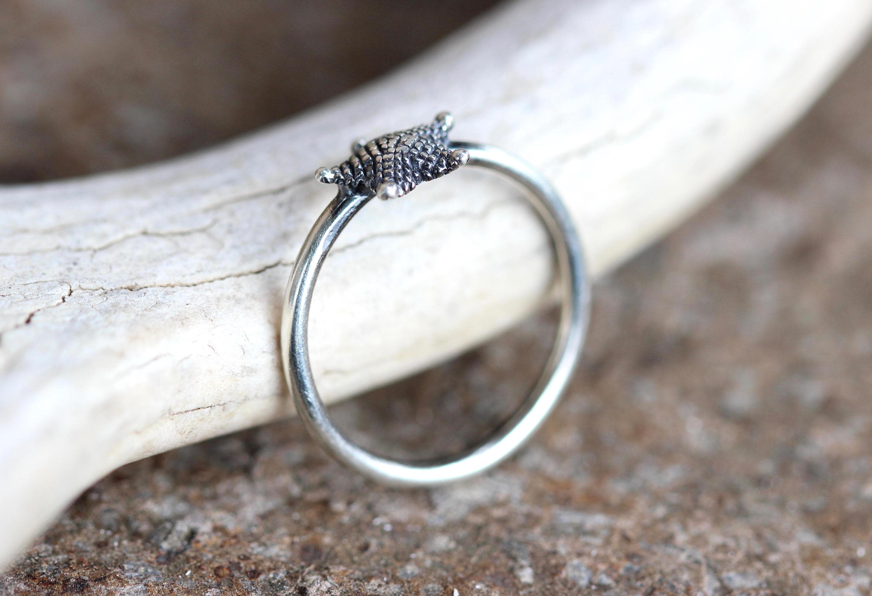 Silver Stackable Rings Ocean Silver Sea Star Ring Sterling Silver Ring Silver Stacking Rings Silver ...