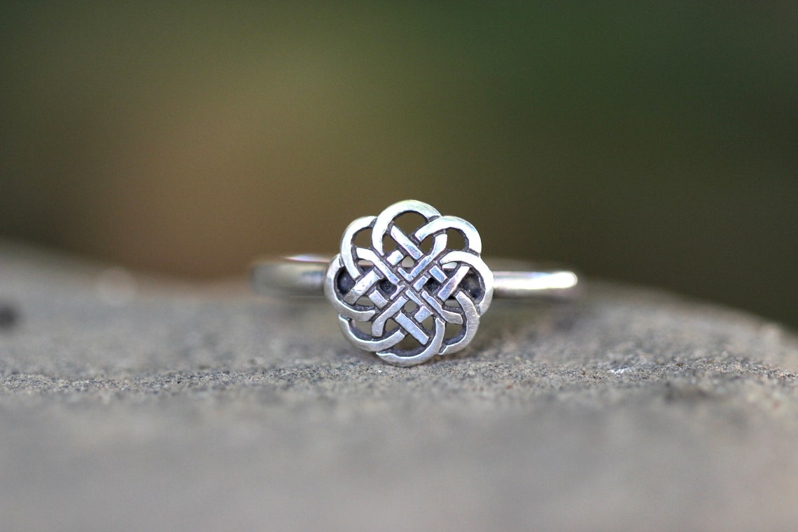 thumbnail image 2 of Celtic Knot Fairy Ring - Sterling Silver 925 - Moonlight Mysteries (Sizes 4-12) 2 of 6