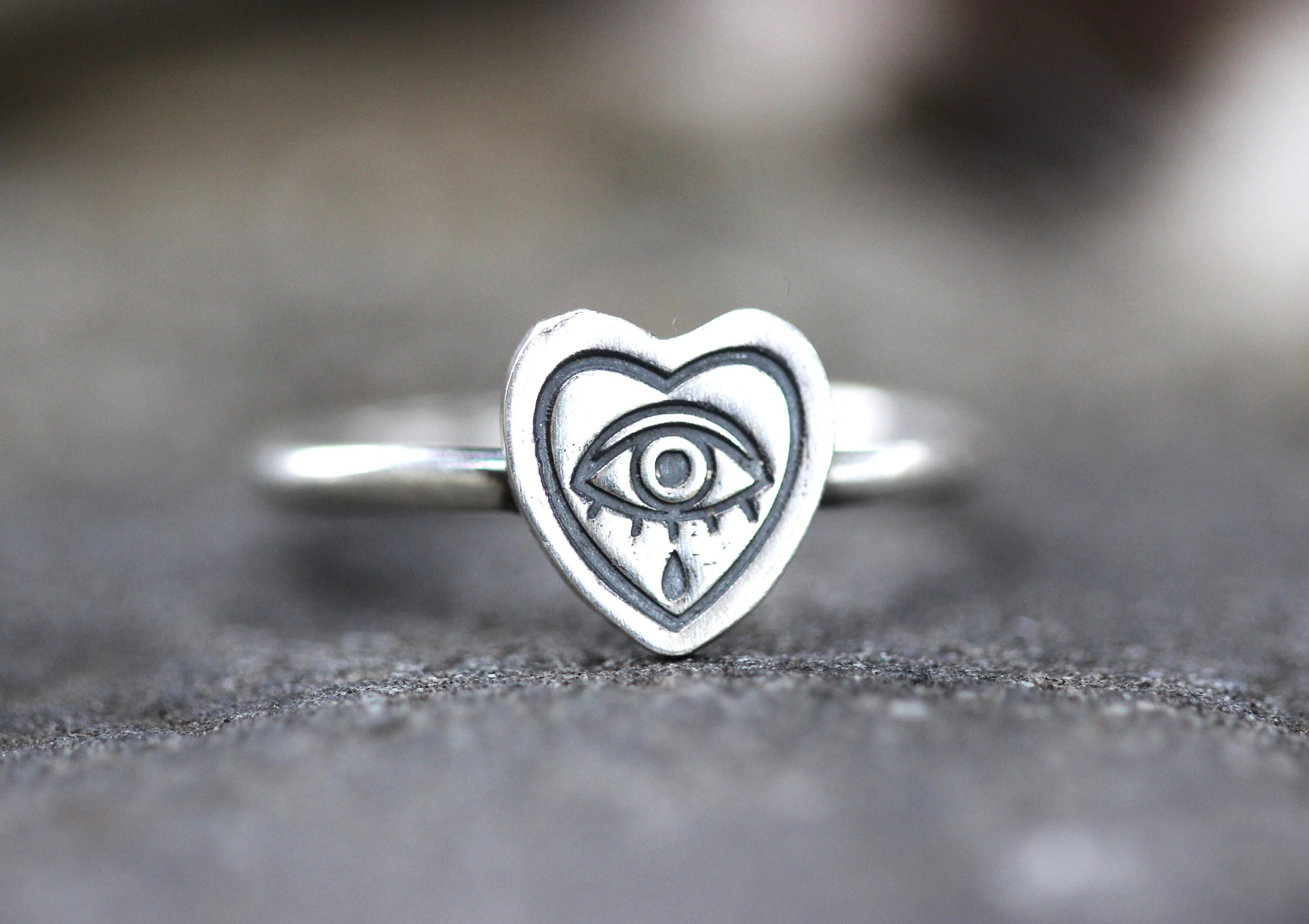 Amazon.com: Evil Eye Ring Sterling Silver Blue Spiritual Turkish Evil Eye  Rings for Women Mal De Ojo Nazar Amulet Greek All Seeing Eye Religious  Jewelry Gift Size 6: Clothing, Shoes & Jewelry