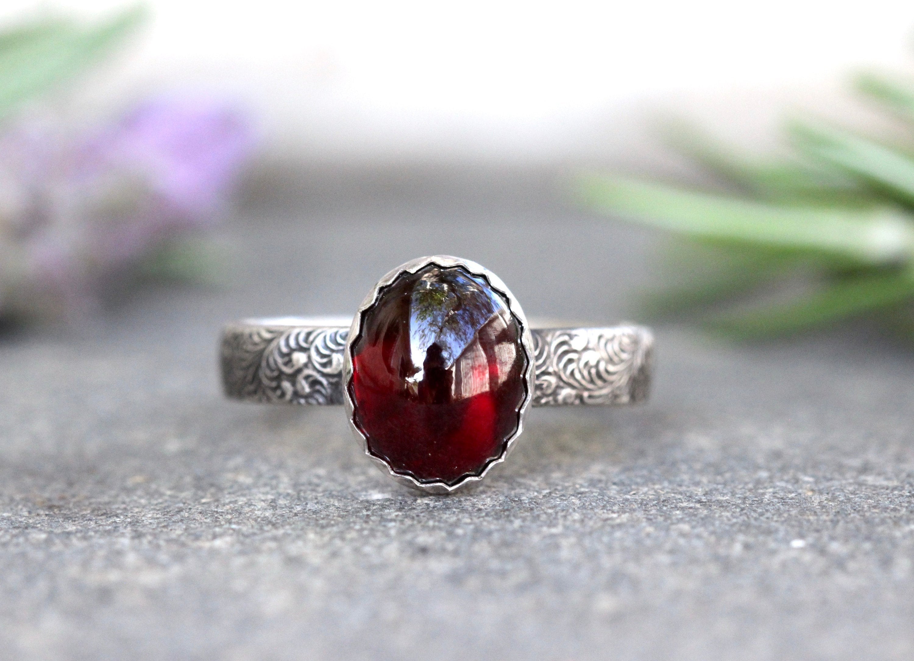 Garnet silver hotsell